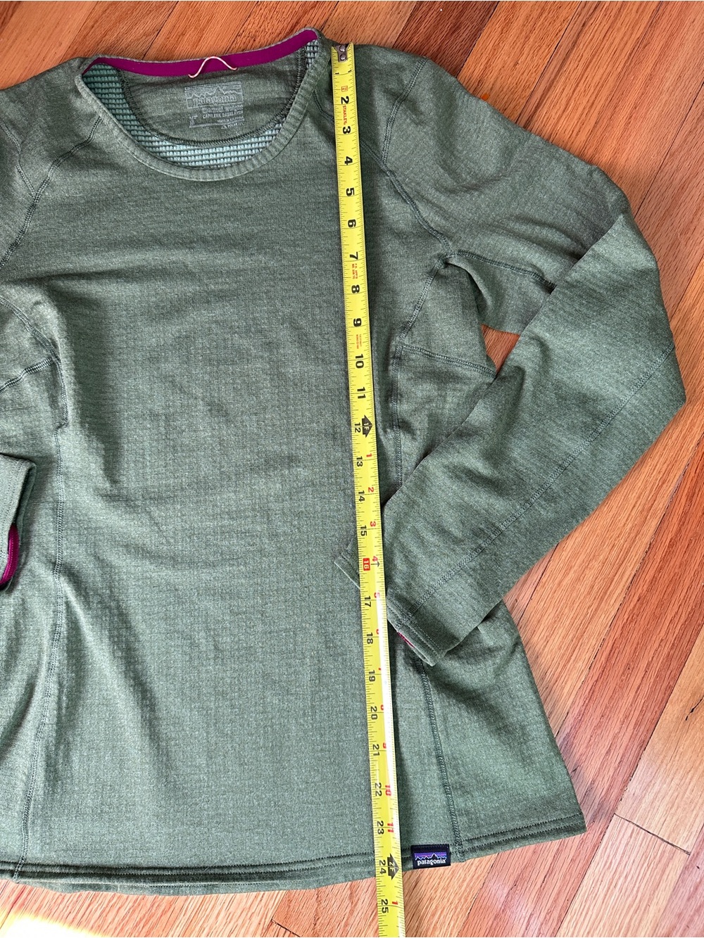 Patagonia Capilene 3 Midweight Crew Baselayer Top Women’s M OlivGreen Long Sleev - Picture 4 of 13